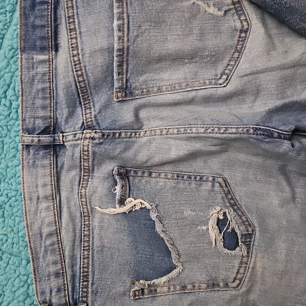 ⚜️2 Pair Of Zara Women's Distressed Blue Jeans Set - Picture 7 of 8